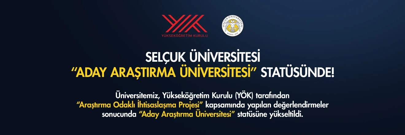 Selçuk Üniversitesi - Aday Araştırma Üniversitesi Statüsünde 1